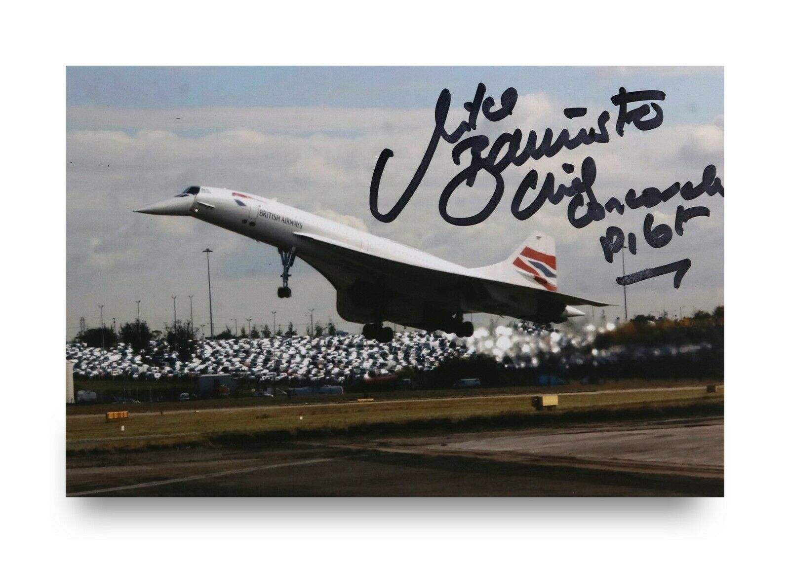 Mike Bannister Signed 6x4 Photo Poster painting Chief Concorde Pilot Autograph Memorabilia + COA