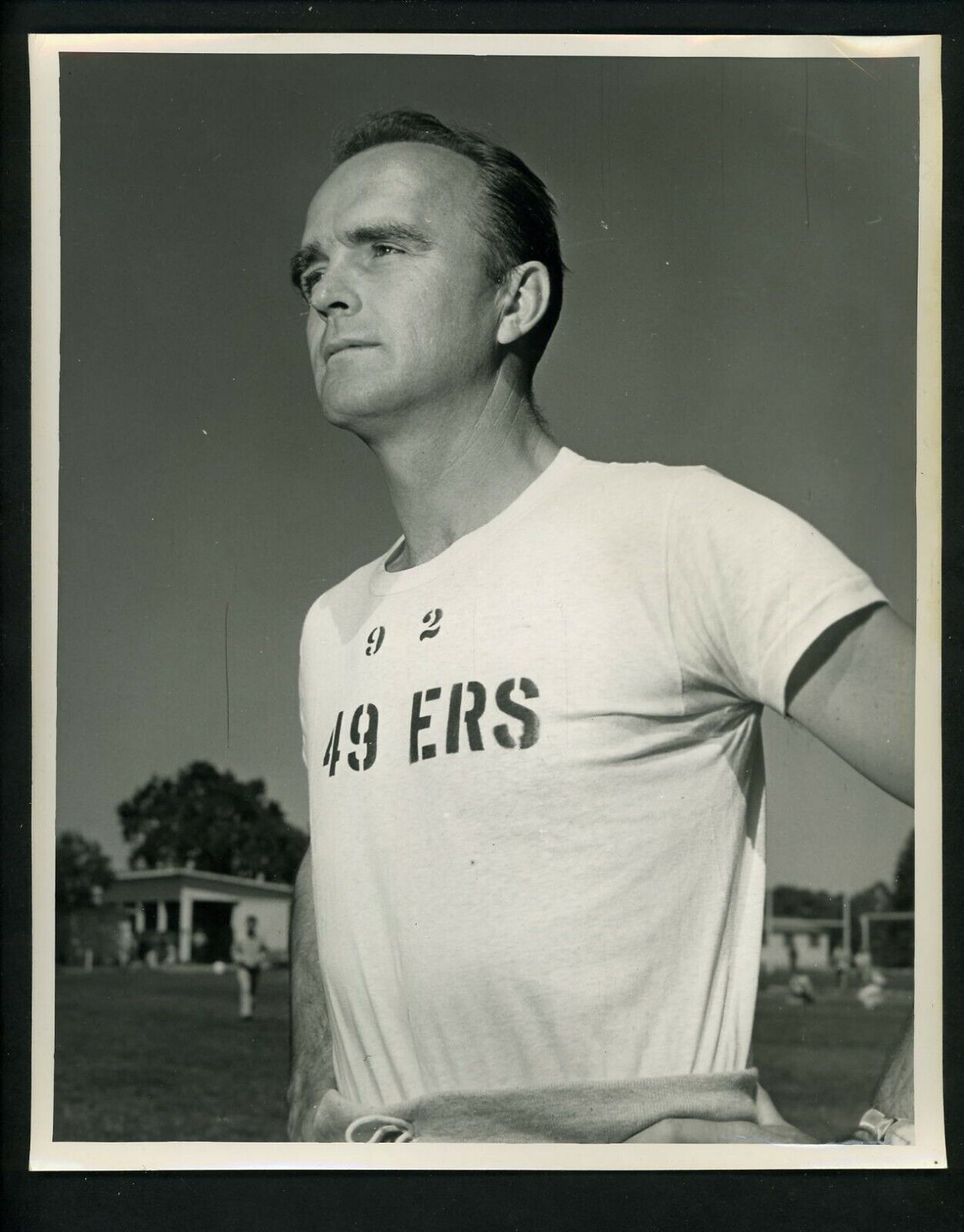 Phil Bengtson Official San Francisco 49ers 1951 Type 1 Press Photo Poster painting