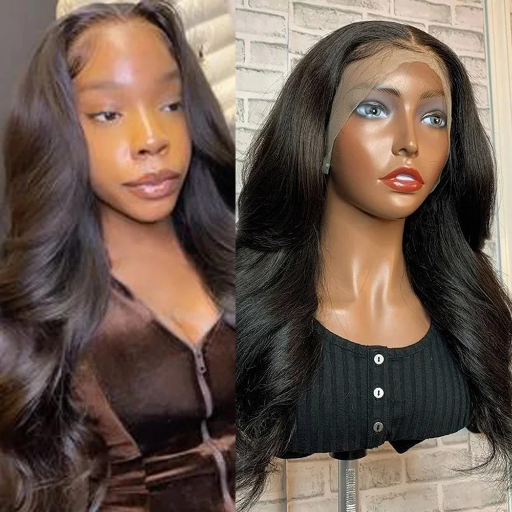 Full Lace Long Wavy Wigs Black Hairs ELCNEPAL