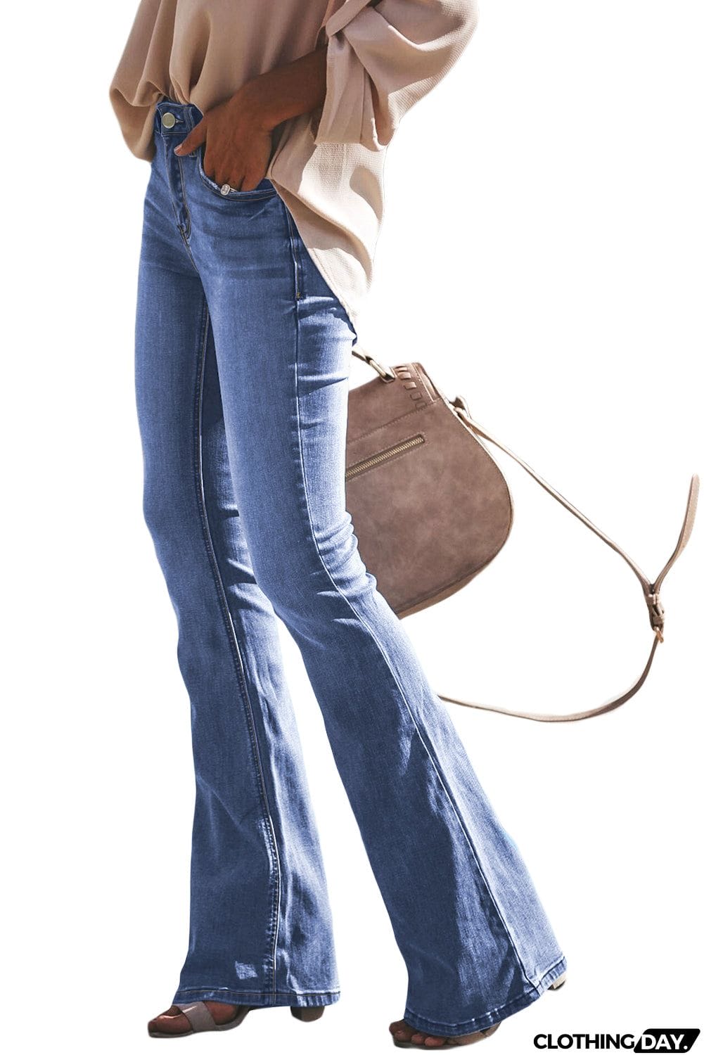 Wash Vintage Wide Leg Jeans