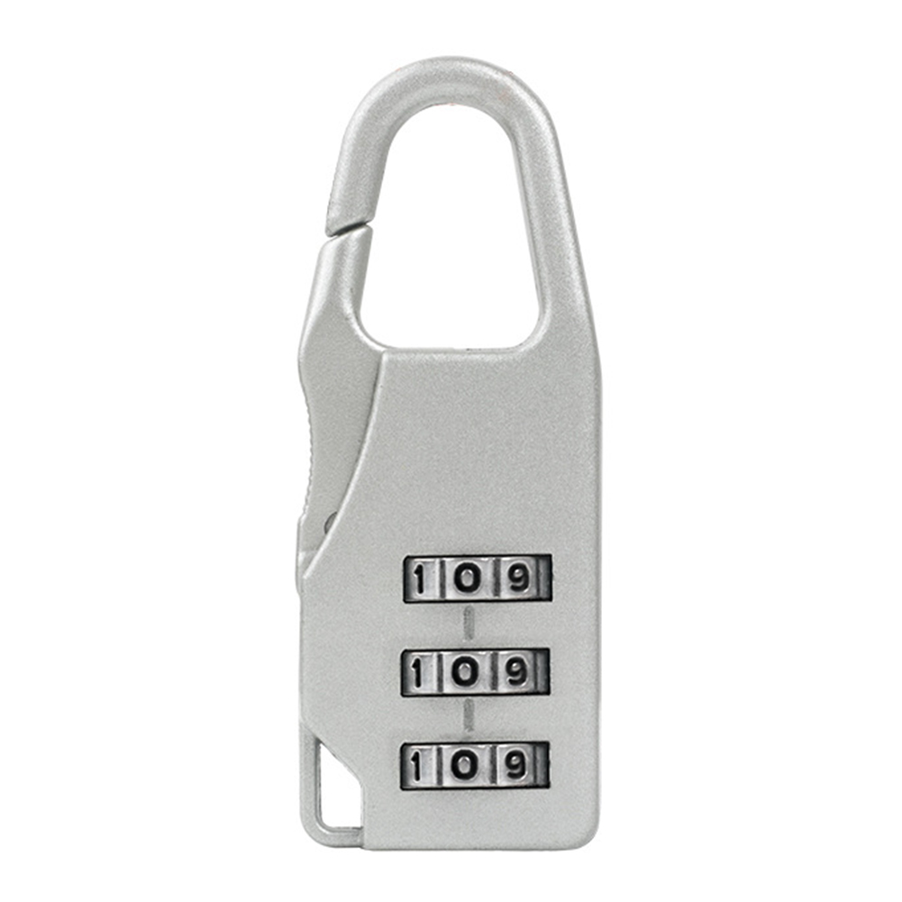 

Mini 3 Digit Combination Padlock Zinc Alloy Travel Luggage Suitcase Lock, Silver, 501 Original
