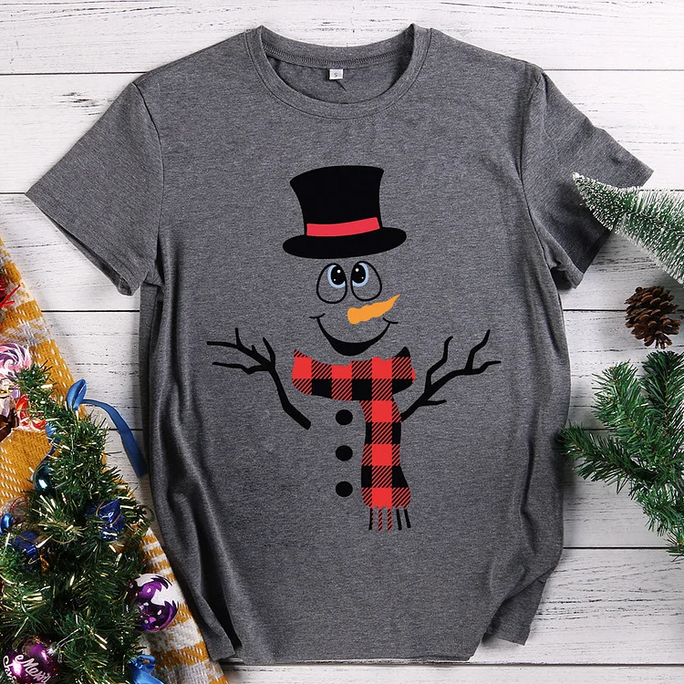 Cute Snowman Merry Christmas T-shirt Tee-604132
