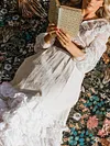 Gauze Solid Color Long Sleeves Maxi Dress