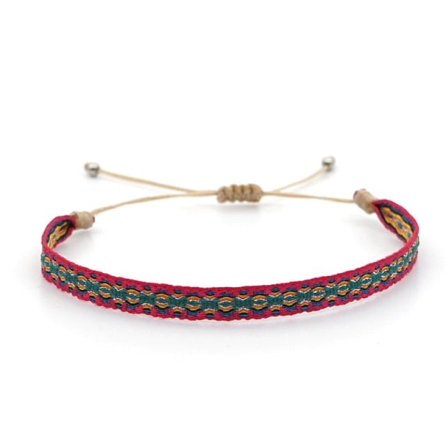 YOY-Tibetan Buddha Rope Chain Blue Natural Stone Bracelet