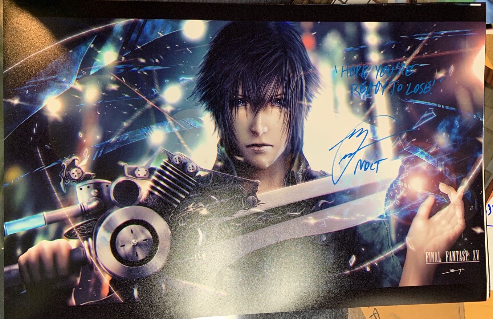 Ray Chase Signed 11x17 Photo Poster painting Final Fantasy 15 XXV Noctis COA DL3