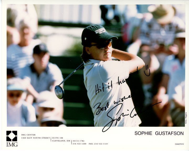 SOPHIE GUSTAFSON signed autographed LPGA GOLF Photo Poster painting