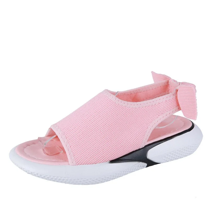 Woman sandal Mesh peep toe Chunky sandals Wedges shoes for women Soft Beach shoes White Black Summer woman shoe