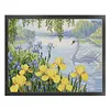Iris Swan Lake-14CT Stamped Cross Stitch Egyptian Cotton 50*42cm/19.69*16.54in tapestrymarket