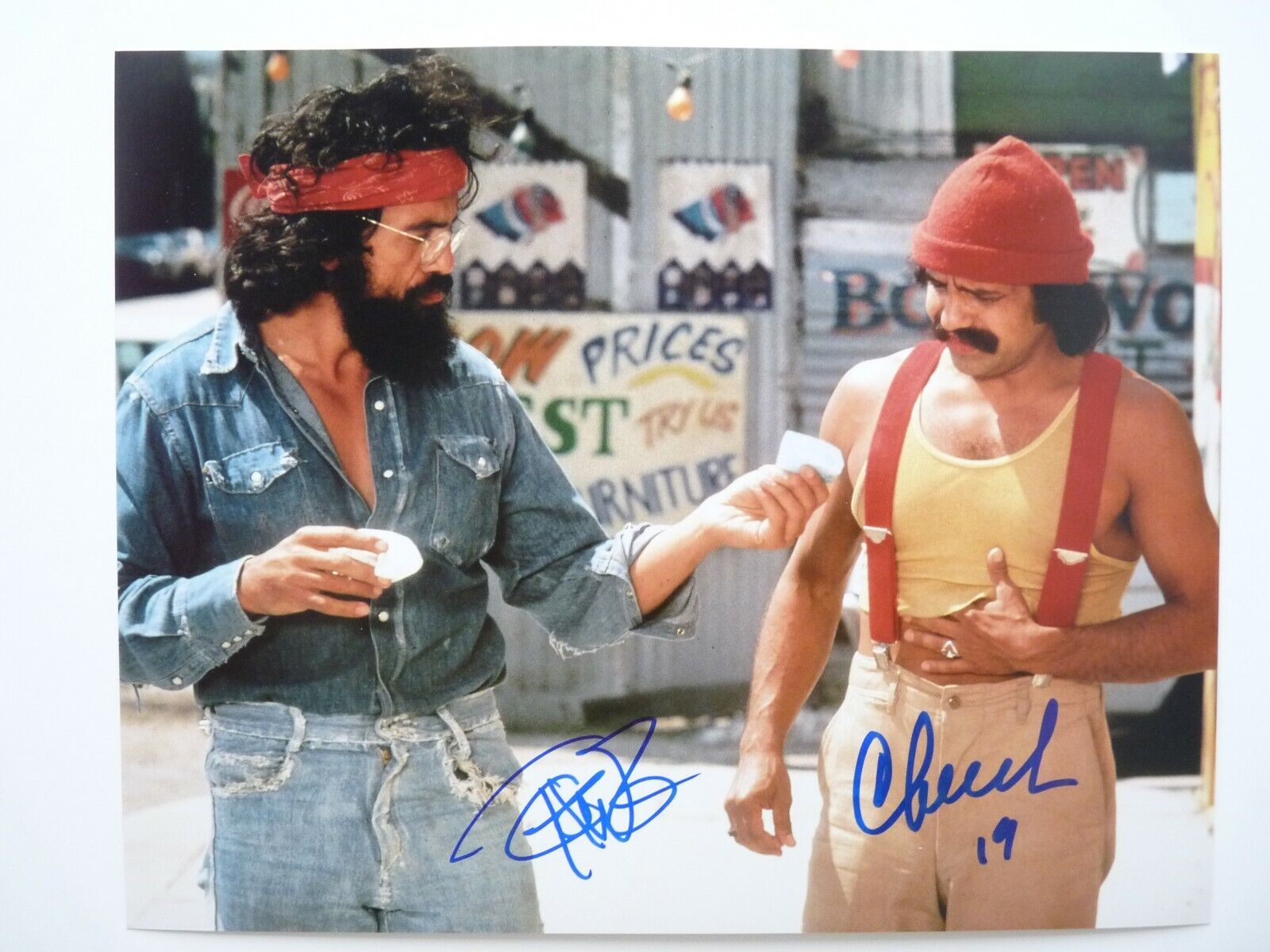 Cheech & Chong Signed Autographed 8x10 Photo Poster painting Beckett Certified #3