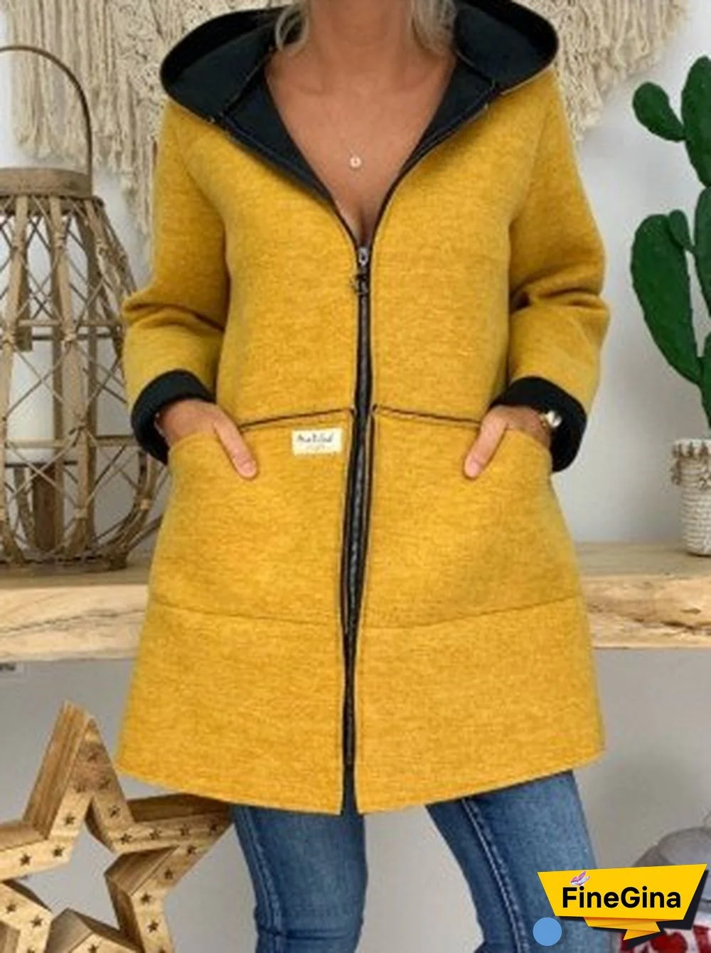 Solid Casual Long Sleeve Knit coat