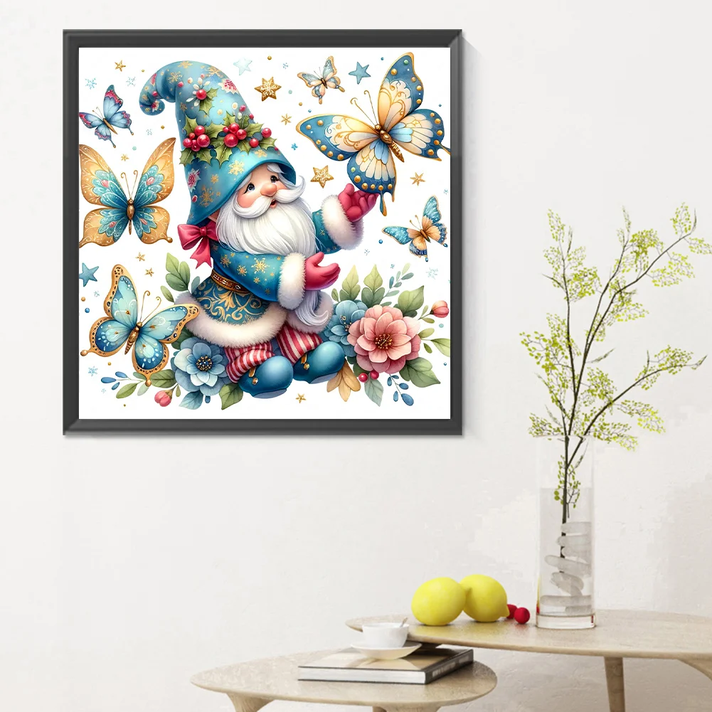 Diamond Painting - Full Round Drill - Christmas Gnome(Canvas|30*30cm)