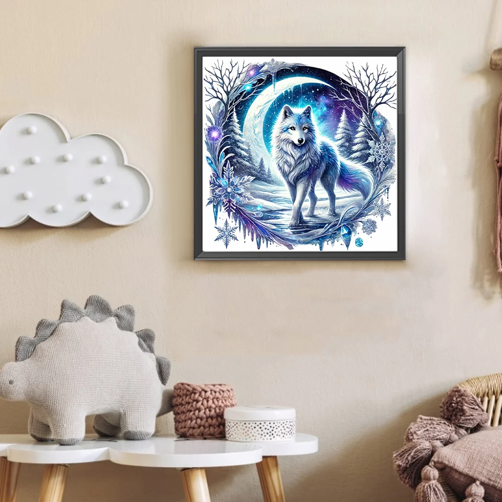 Diamond Painting - Full Round Drill - Wolf(Canvas|30*30cm)
