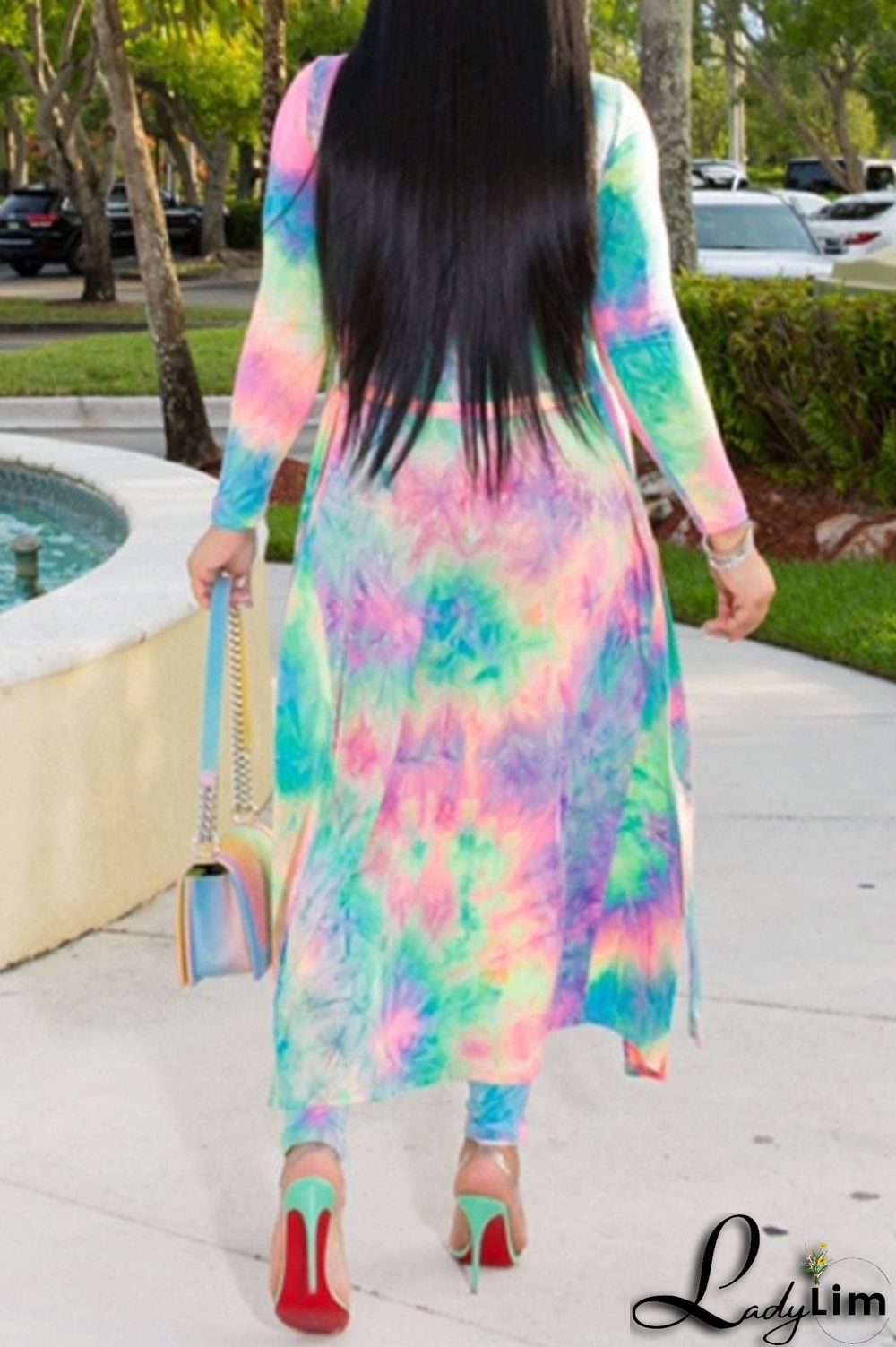 Camouflage Fashion Casual Street Vacation Print Printing cardigan Plus Size Two Pieces
