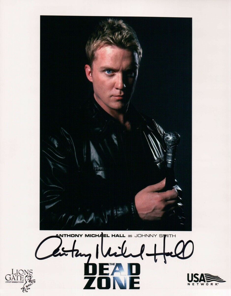 Anthony Michael Hall Signed Autographed 8X10 Photo Poster painting Dead Zone Johnny Smith w/COA