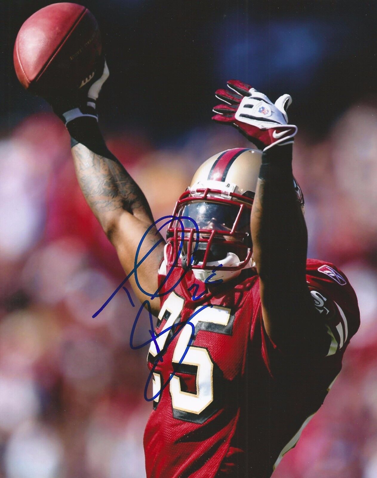 TARELL BROWN SIGNED SAN FRANCISCO 49ers 8x10 Photo Poster painting w/COA