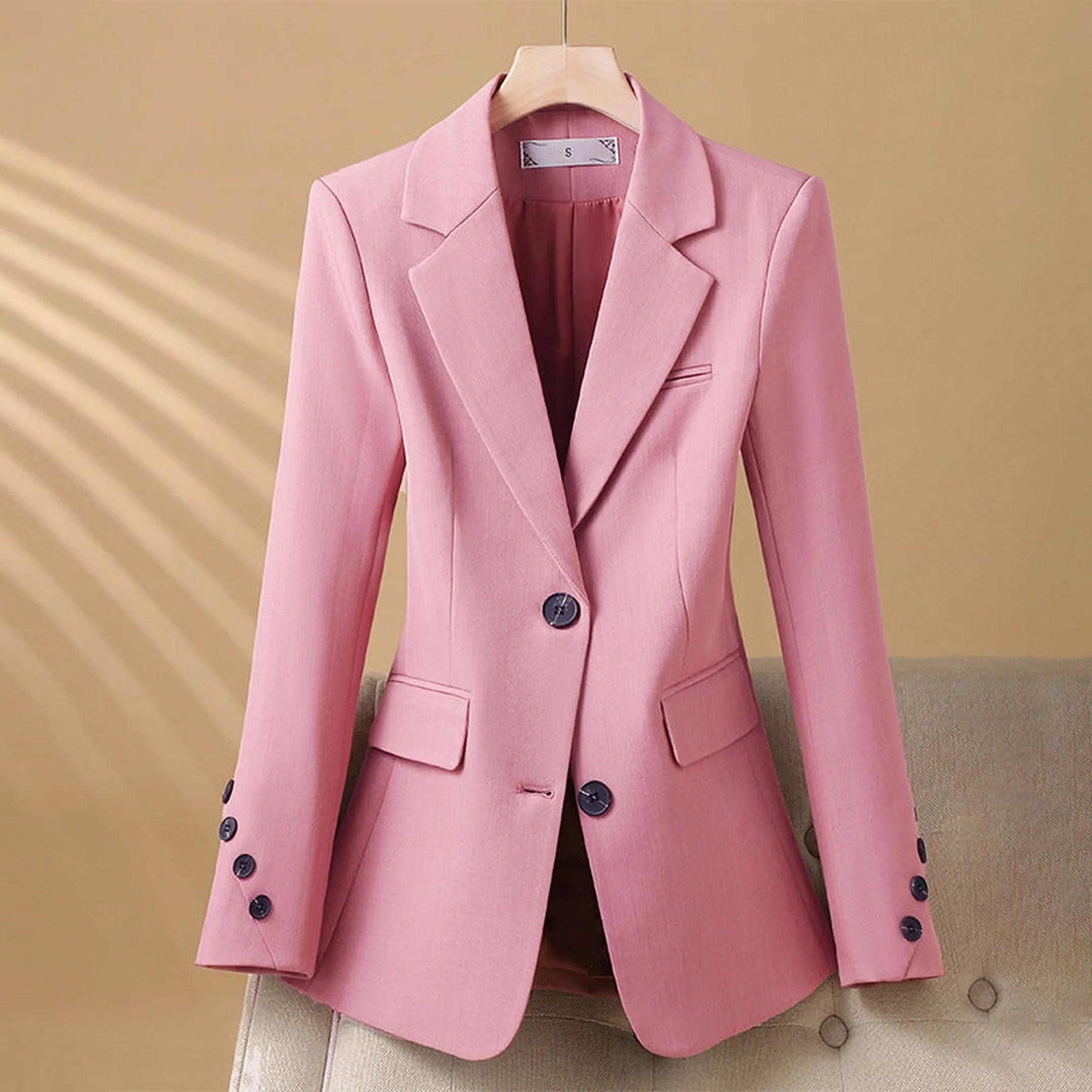 Women's Single-Breasted Tailored Blazer &ndash; Office to Evening