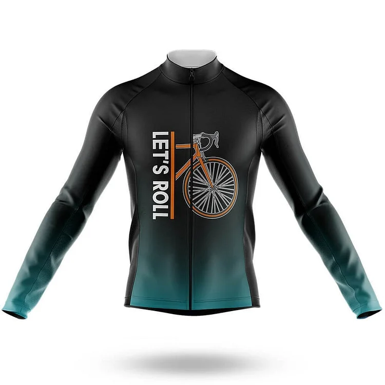 Let's Roll Men's Long Sleeve Cycling Jersey