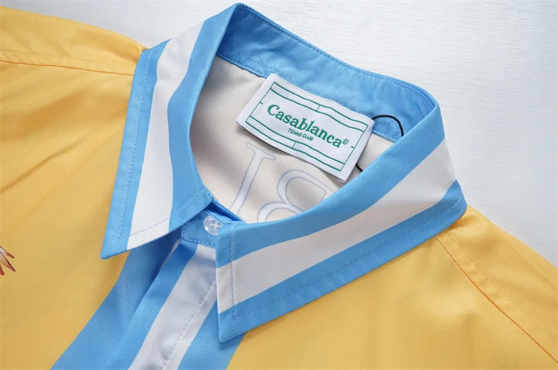 Casablanca 2023 new silk long-sleeved shirt