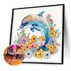 Diamond Painting-DIY Crystal Rhinestone Dolphin
