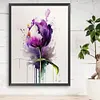 Purple Watercolor Flowers-Paint By Numbers Acrylic Painting 30*40CM(Watercolor)