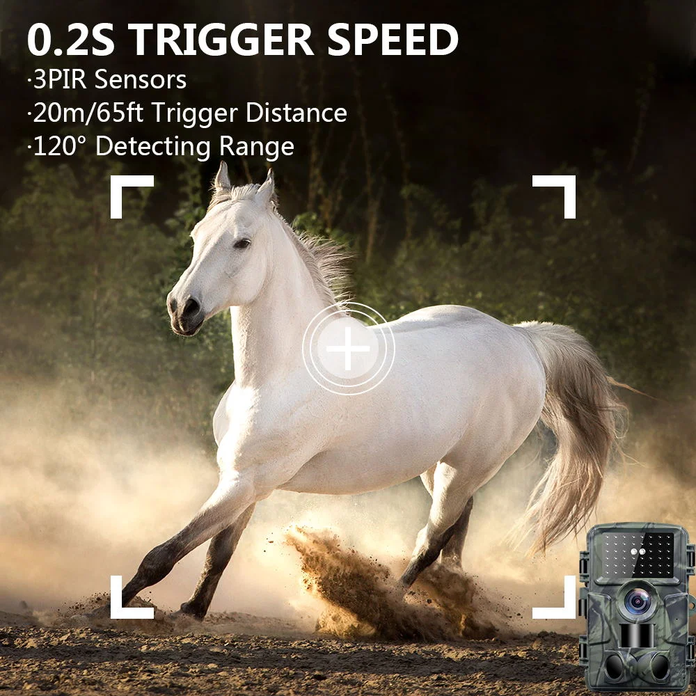  BEBANG Trail Camera, 60MP Hunting Camera with WiFi, 64GB TF Card, 120&deg;Wide-Angle for Deer Scouting or Home Security