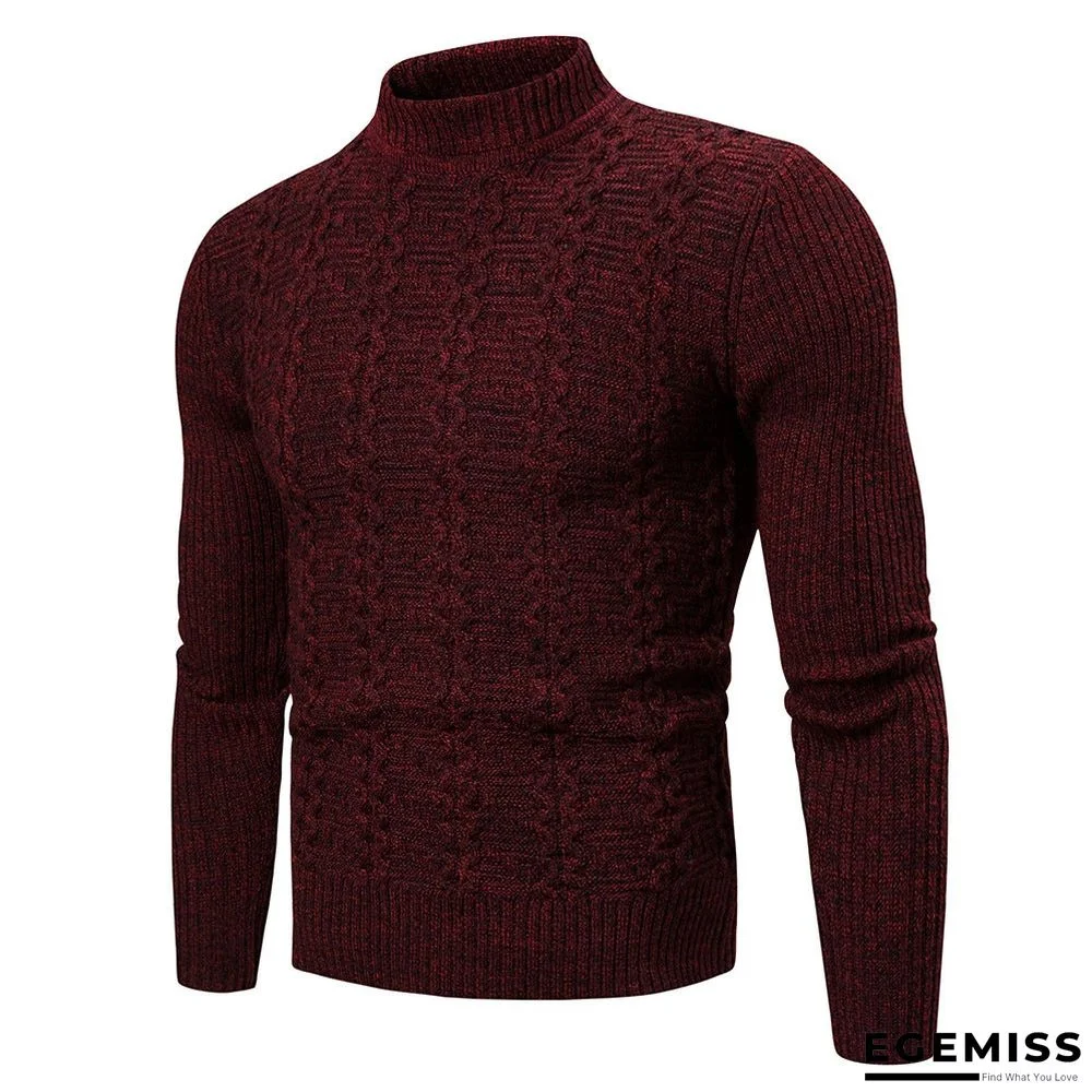 Men's Twisted Long Sleeve Casual Sweater | EGEMISS