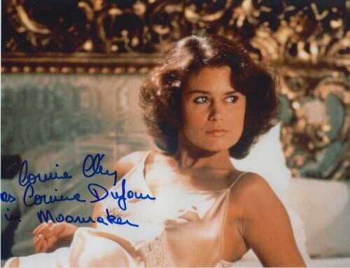 CORINNE CLERY 007 JAMES BOND AUTOGRAPH AS CORINNE DOUFOUR MOONRAKER RARE SHOT!