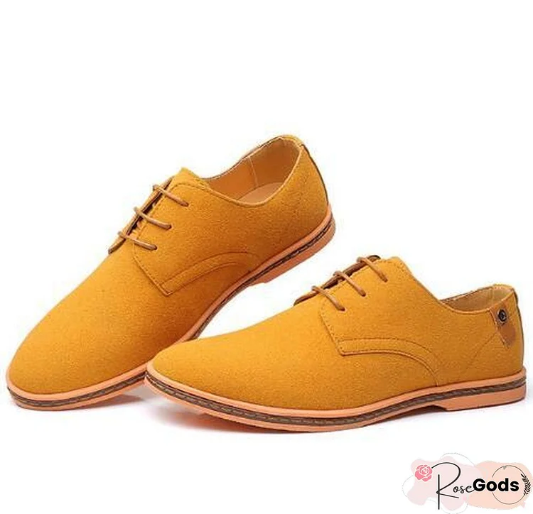 Big Size Suede Leather Men Shoes Oxford Casual Classic Shoes Comfortable Footwear