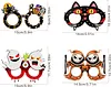 4PCS DIY Diamond Painting Halloween Glasses for Kids and Adults, Funny Crystal Rhinestone Art Eyewear Decoration for Halloween Party Favors, Photo Booth Props, No Lenses