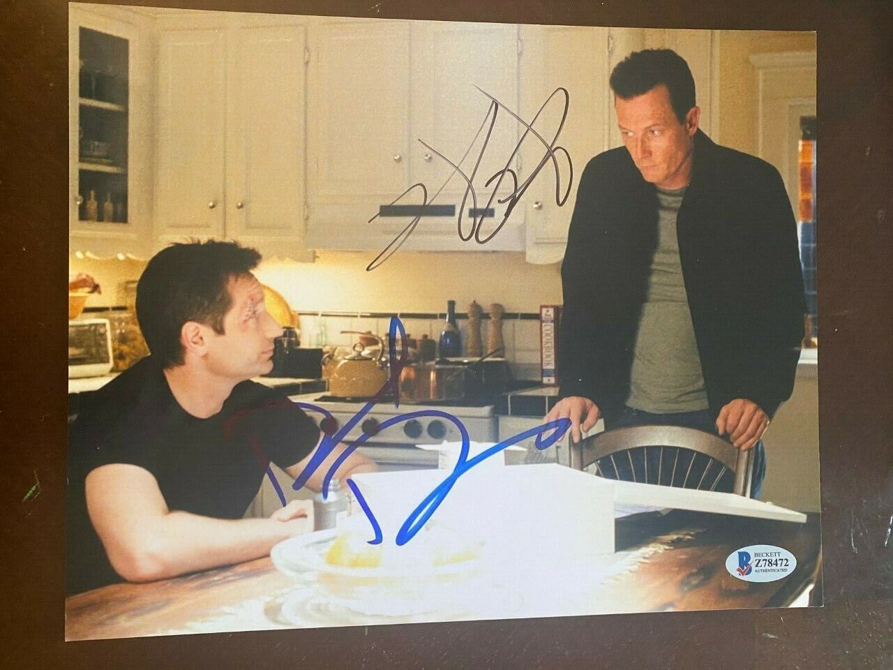 David Duchovny Robert Patrick signed autographed 8x10 Photo Poster painting X-Files Mulder COA