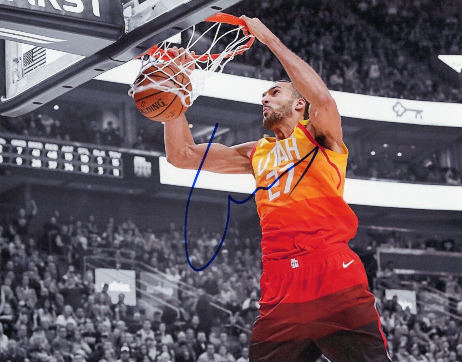 ~~ RUDY GOBERT Authentic Hand-Signed UTAH JAZZ