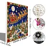 Xmas Santa Framed Special Shape Diamond Painting Kit 25x25cm