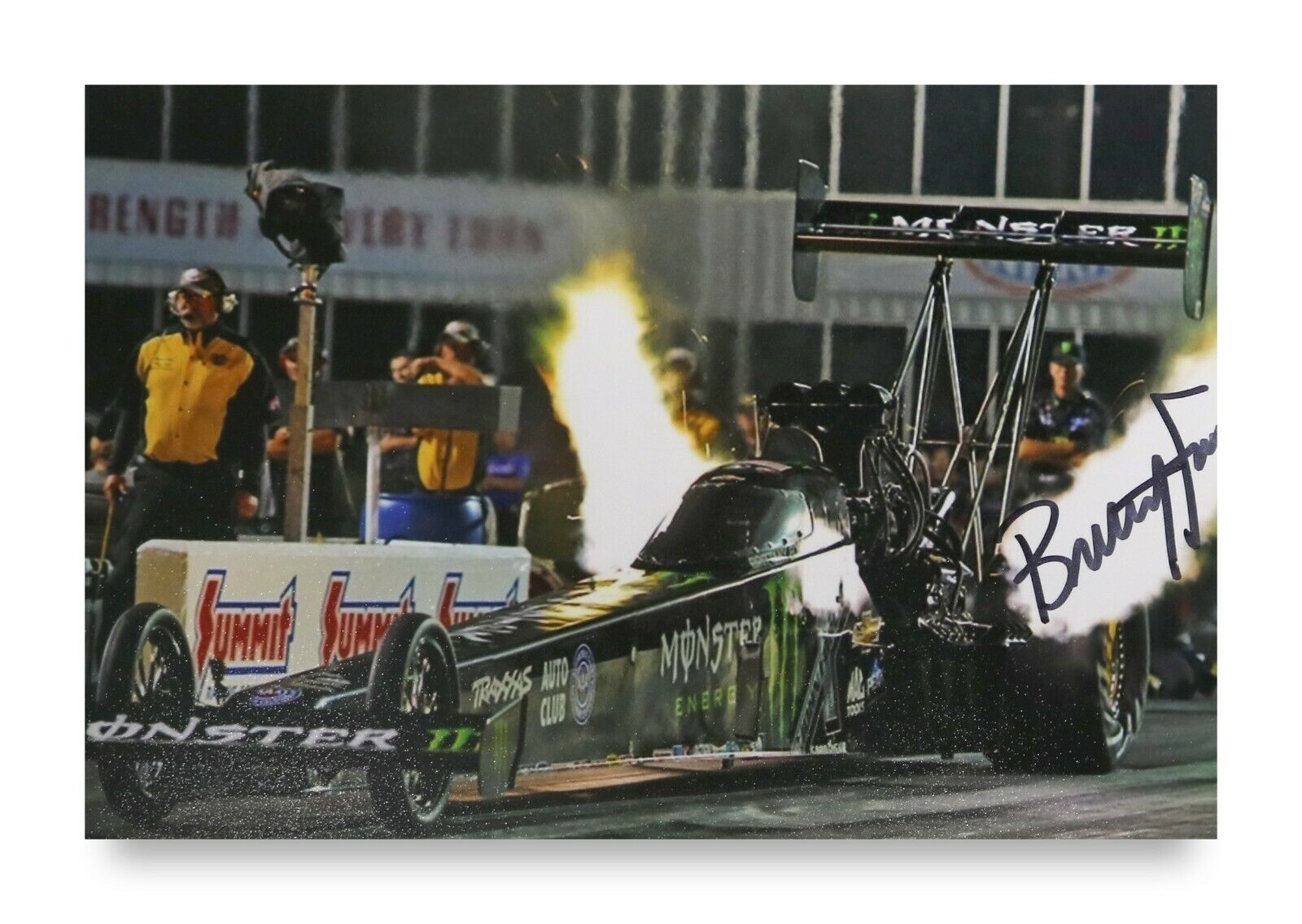 Brittany Force Signed 6x4 Photo Poster painting NHRA Drag Racer Top Fuel Dragster Autograph +COA