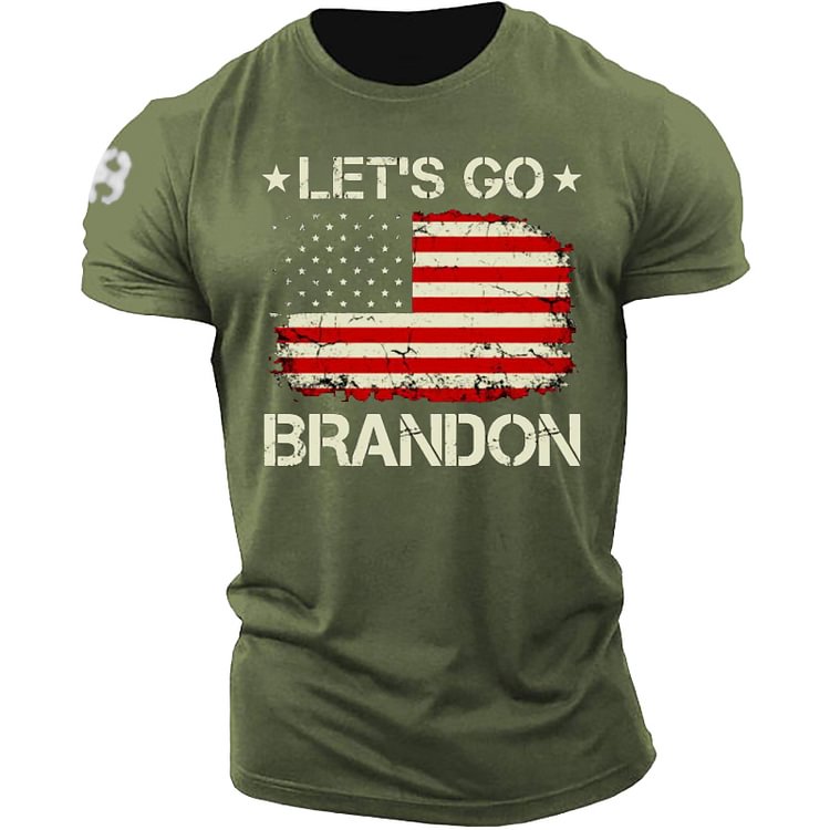 Let's Go Brandon Travel Men's Outdoor Coton T Shirt