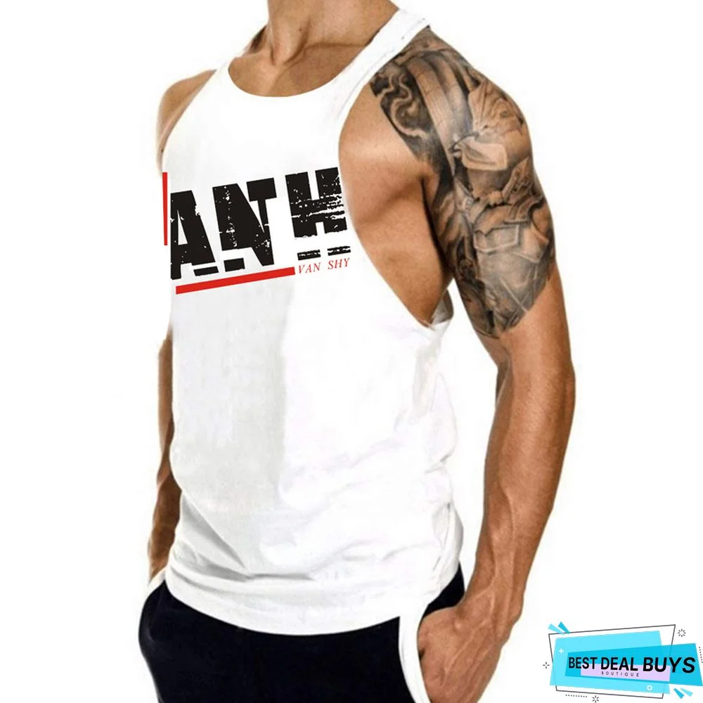 Sports Vest Men's Loose Muscle Sleeveless T-Shirt