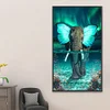 >SALE<5D DIY Full Round Drill Partial AB Diamond Painting Butterfly Elephant 45x75cm