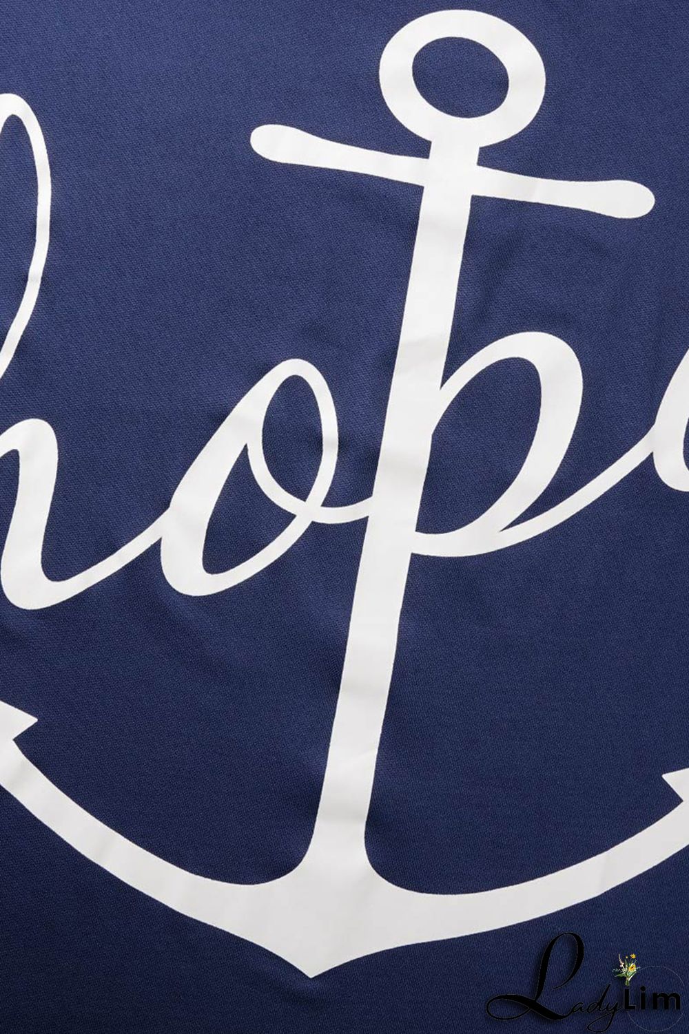 Deep Blue Fashion Casual Print Basic Oblique Collar Plus Size Two Pieces