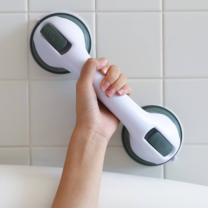 Shower Bathroom Suction Cup Safety Grab Bars For Elderly And Handicap - vzzhome