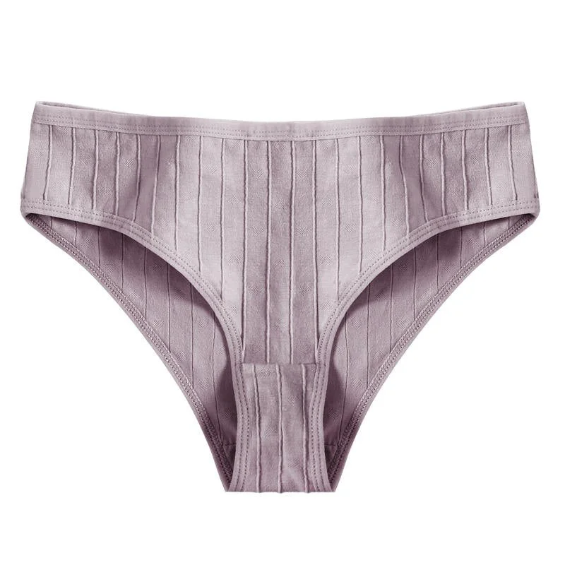 Women Panties Cotton Underwear Solid Color Briefs Female Underpants Intimate Lingerie Sexy Women's Pantys Embossed Heart Pattern