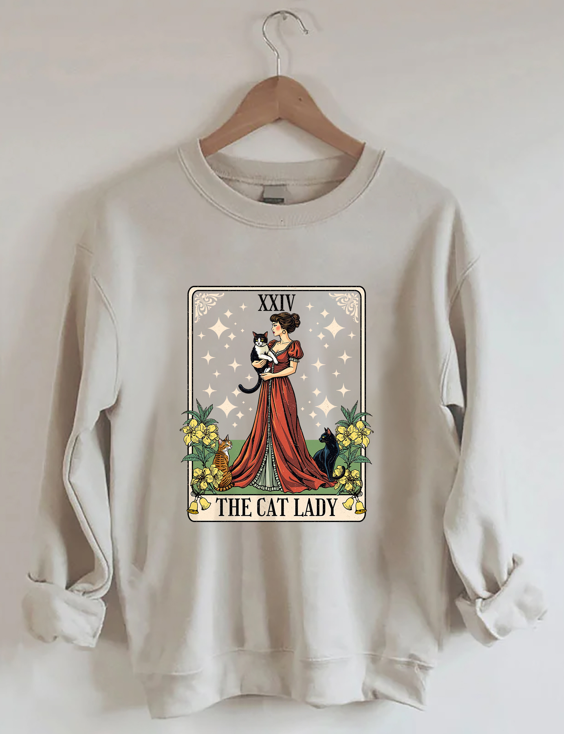 Cat Lady Tarot Card Sweatshirt