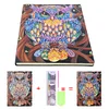 DIY Owl Special Shaped Diamond Painting 50 Page A5 Sketchbook Painting Book