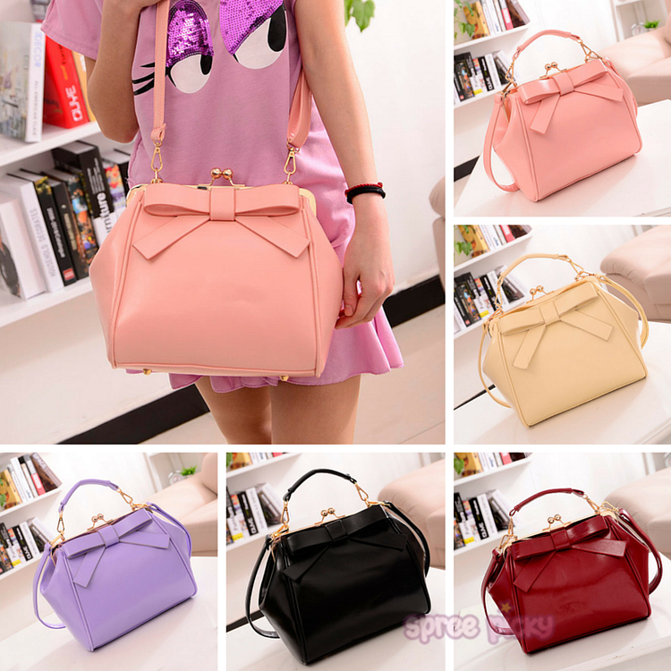 5 Colors Sweet Bowknot Hand Bag/Shoulder Bag SP165204