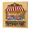 25x25cm DIY Pearl Painting Kit with Frame Self-Adhesive Canvas