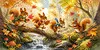 Luxury AB Velvet Diamond Painting Kit - Squirrel