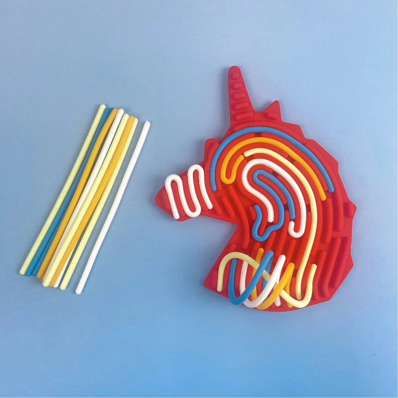 Creative Silicone Sensory Activity Board Children’s Educational Toys Food Grade BPA-free Twist Decompression Artifact