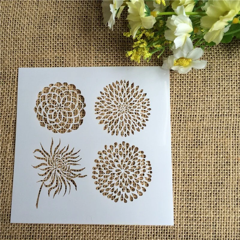 1 Sheet Layering Stencils for DIY Scrapbooking/photo album Decorative Embossing DIY Paper Cards Crafts