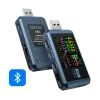USB Tester 4-24V 6.5A LCD USB A&C Voltage Current Power Display Multimeter, Fast Charge Detection Trigger, PD2.0/PD3.0,QC2.0/QC3.0, CNC Metal Shell