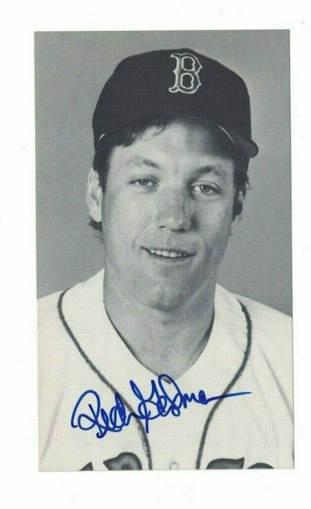 Rich Gedman Boston Red Sox Signed 3 1/2 x 6