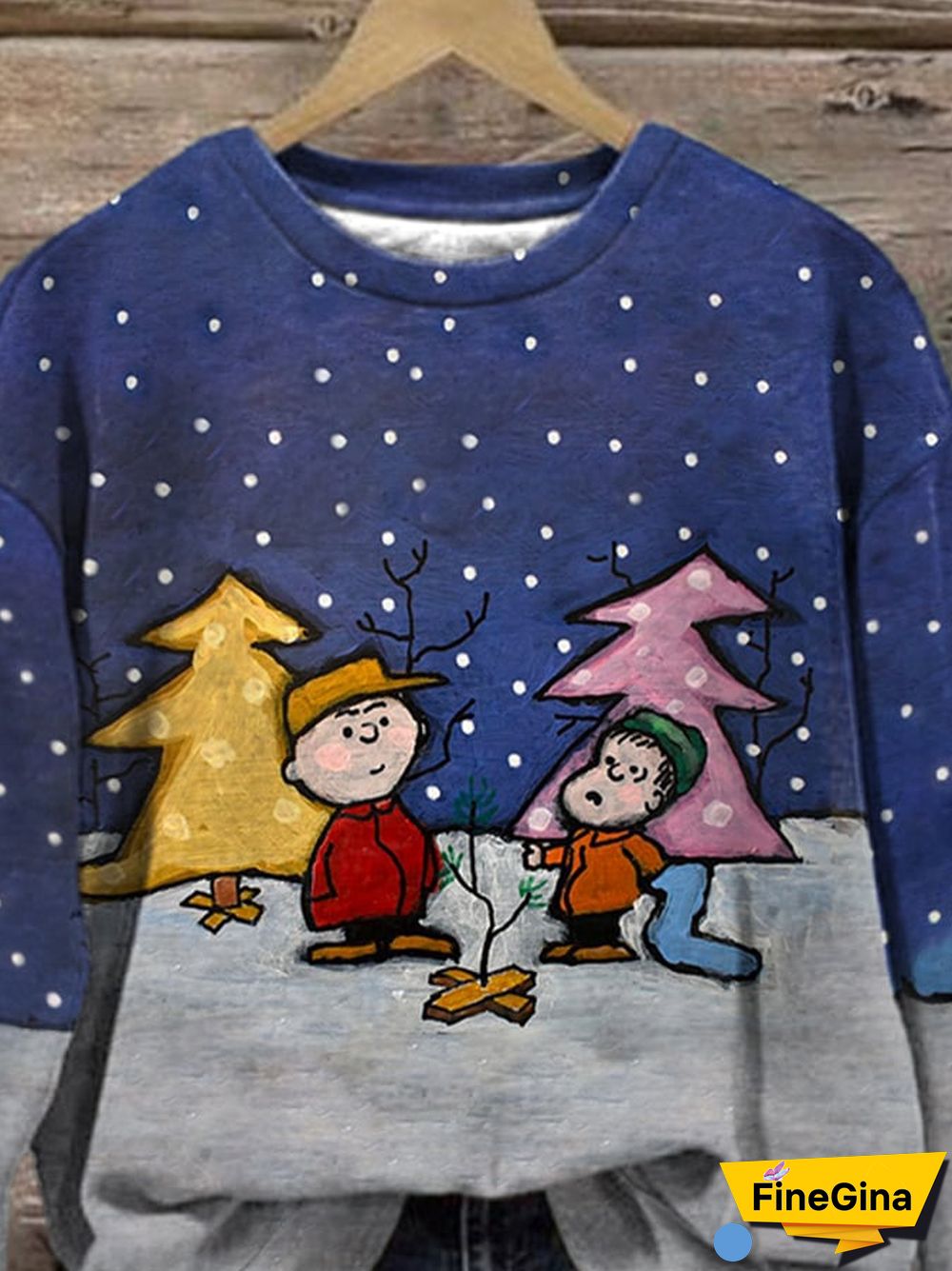 Merry Christmas Print Long Sleeve Sweatshirt