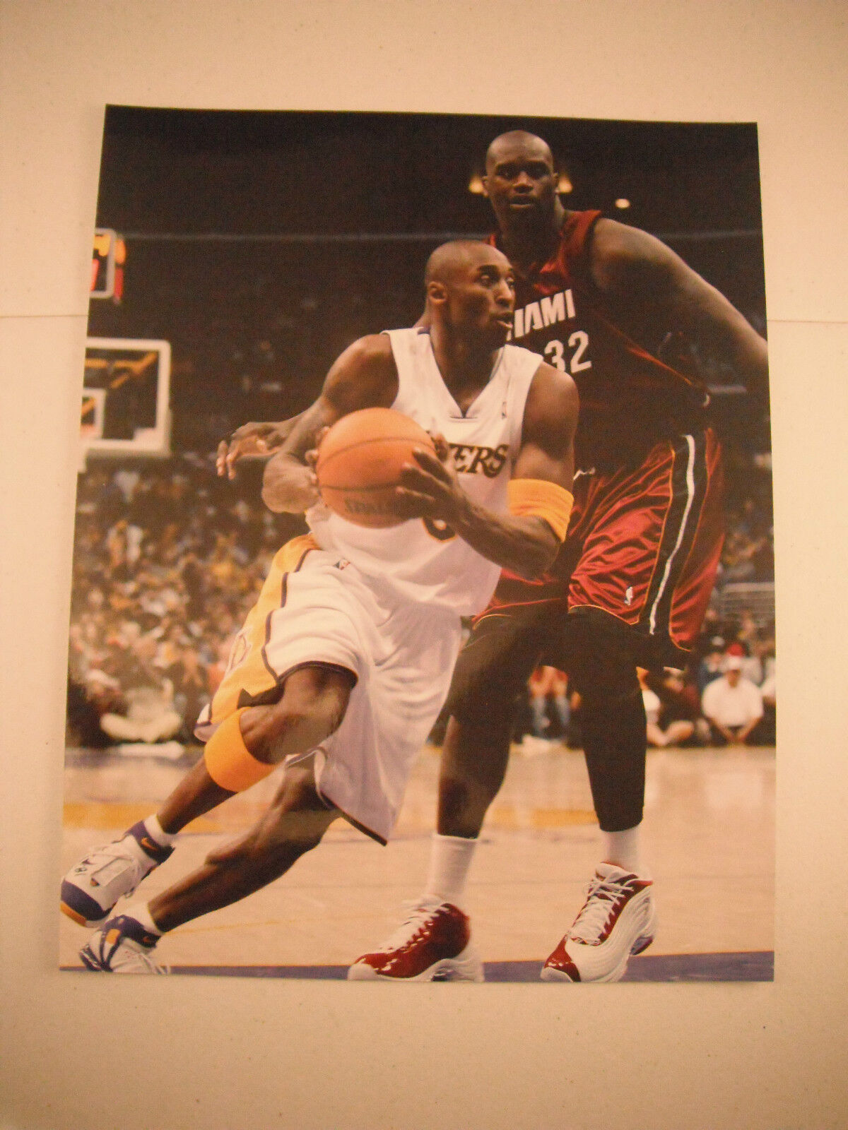 Kobe Bryant Lakers Shaq Shaquille O'Neal Basketball Color 11x14 Promo Photo Poster painting